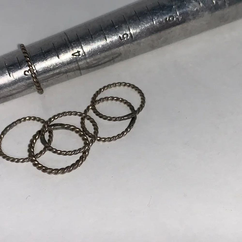 Sterling Silver Twisty Ring, Size 3